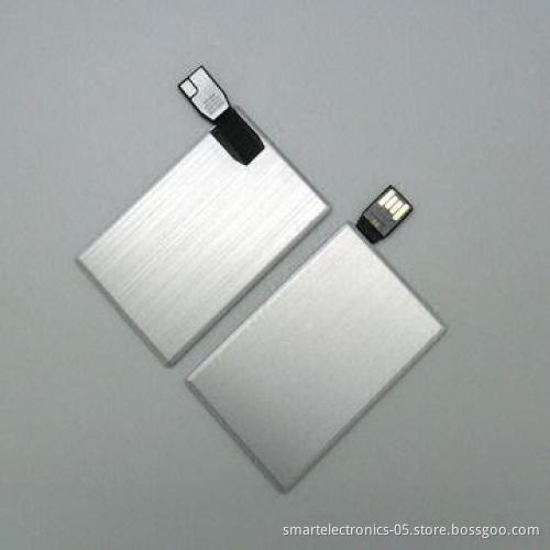 Metal credit card type USB flash drives